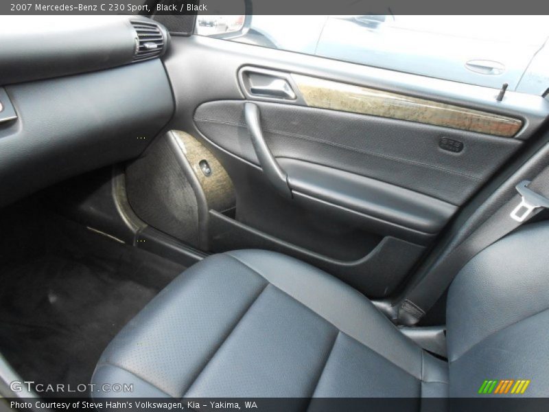 Black / Black 2007 Mercedes-Benz C 230 Sport