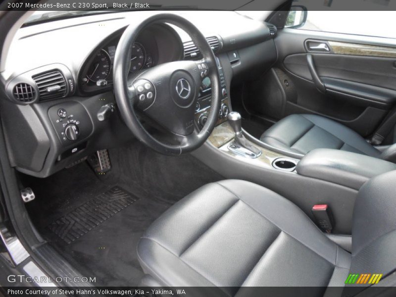 Black / Black 2007 Mercedes-Benz C 230 Sport