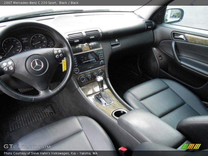 Black / Black 2007 Mercedes-Benz C 230 Sport
