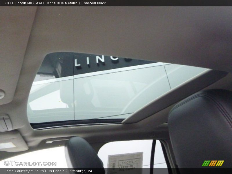 Kona Blue Metallic / Charcoal Black 2011 Lincoln MKX AWD