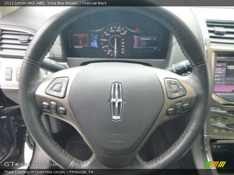 Kona Blue Metallic / Charcoal Black 2011 Lincoln MKX AWD
