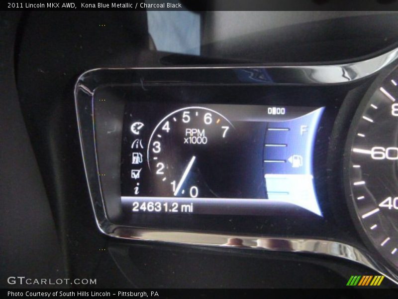 Kona Blue Metallic / Charcoal Black 2011 Lincoln MKX AWD