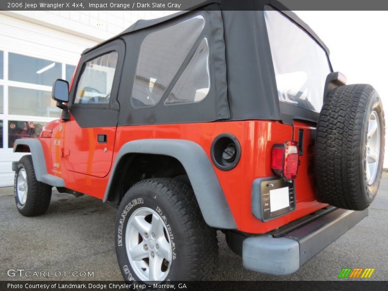 Impact Orange / Dark Slate Gray 2006 Jeep Wrangler X 4x4