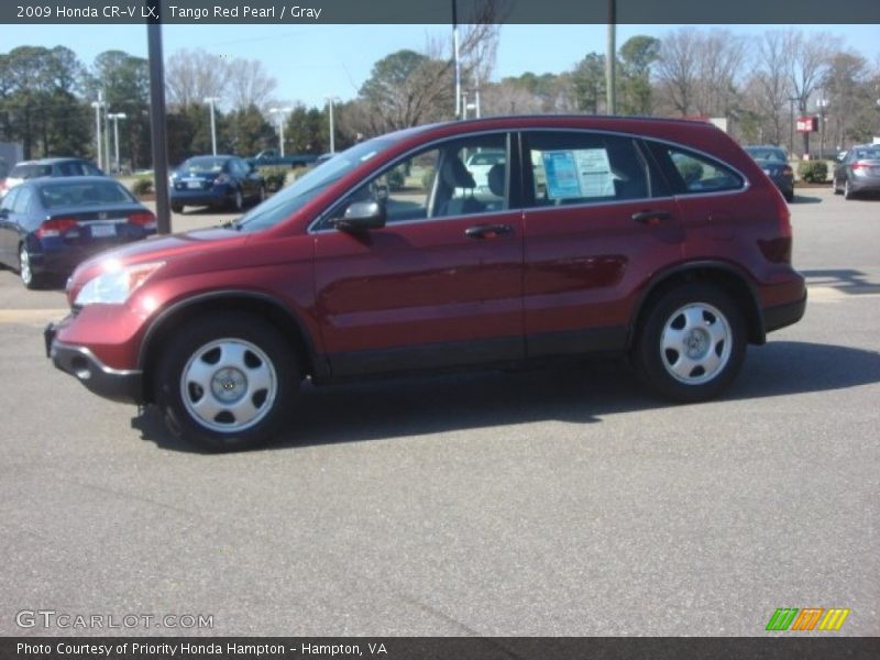 Tango Red Pearl / Gray 2009 Honda CR-V LX