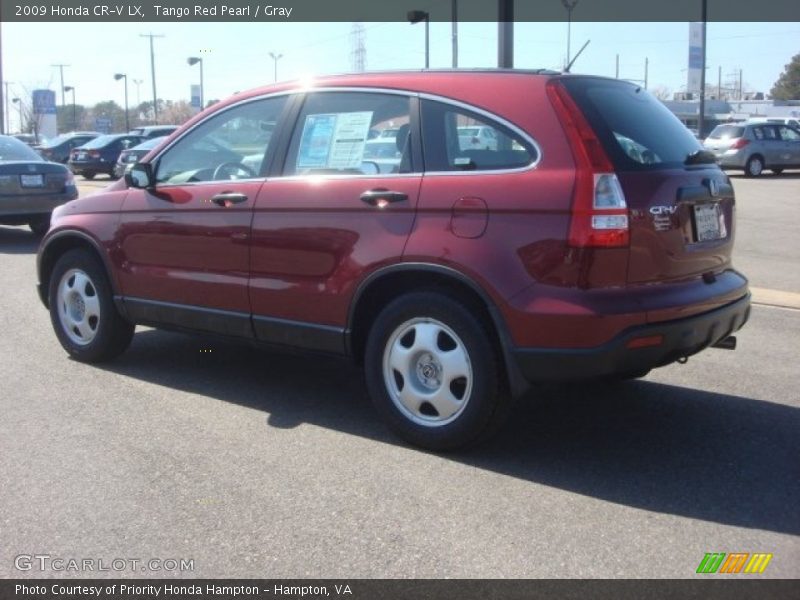 Tango Red Pearl / Gray 2009 Honda CR-V LX
