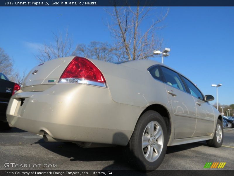 Gold Mist Metallic / Neutral 2012 Chevrolet Impala LS