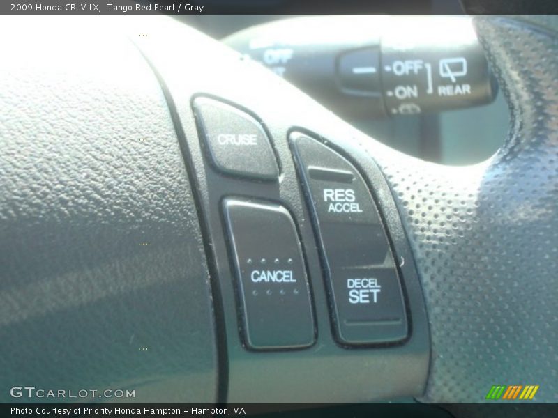 Tango Red Pearl / Gray 2009 Honda CR-V LX