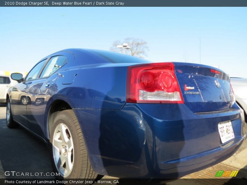 Deep Water Blue Pearl / Dark Slate Gray 2010 Dodge Charger SE