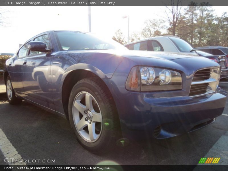 Deep Water Blue Pearl / Dark Slate Gray 2010 Dodge Charger SE
