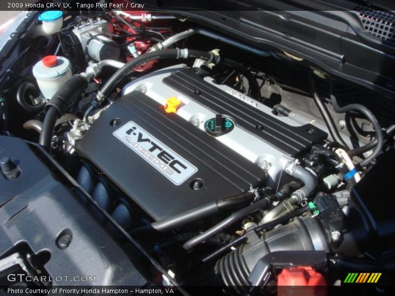 Tango Red Pearl / Gray 2009 Honda CR-V LX