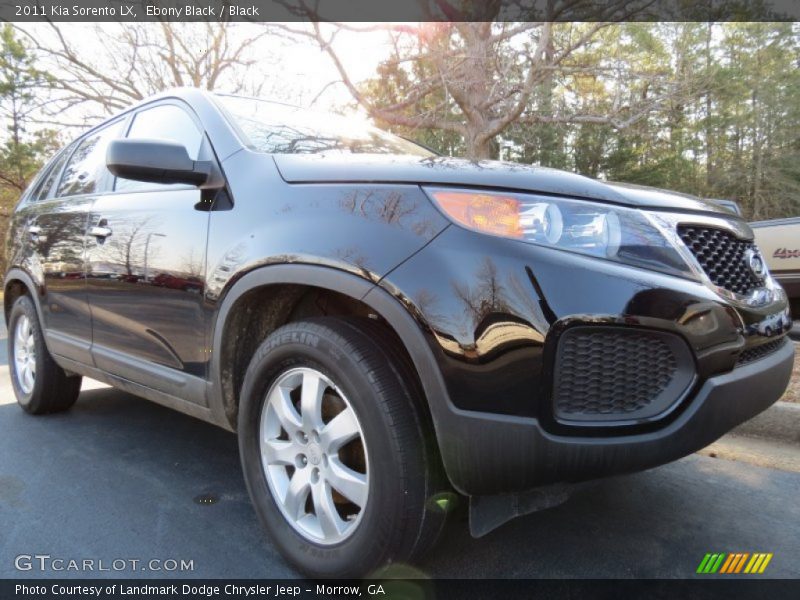 Ebony Black / Black 2011 Kia Sorento LX