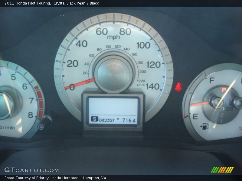Crystal Black Pearl / Black 2011 Honda Pilot Touring