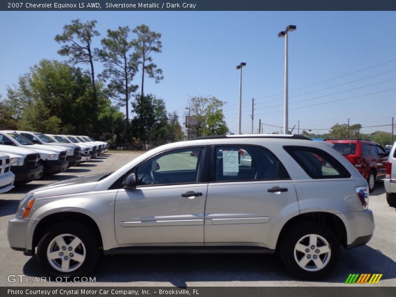 Silverstone Metallic / Dark Gray 2007 Chevrolet Equinox LS AWD