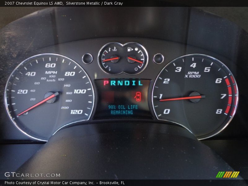 Silverstone Metallic / Dark Gray 2007 Chevrolet Equinox LS AWD
