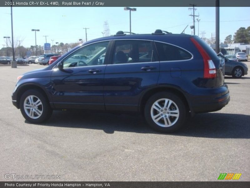 Royal Blue Pearl / Gray 2011 Honda CR-V EX-L 4WD
