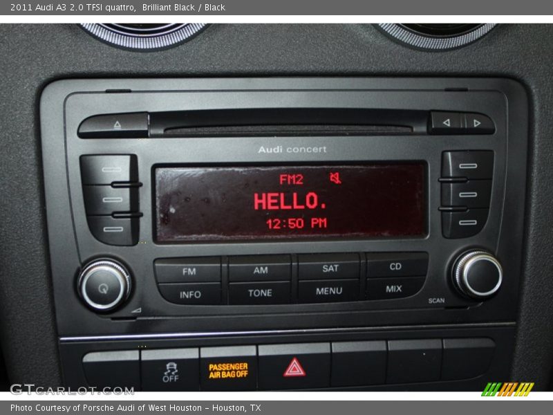 Brilliant Black / Black 2011 Audi A3 2.0 TFSI quattro