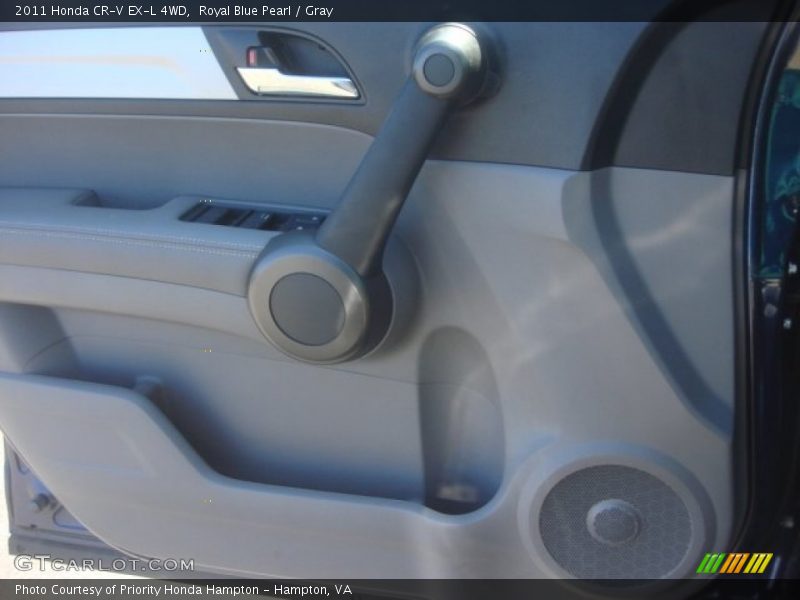 Royal Blue Pearl / Gray 2011 Honda CR-V EX-L 4WD