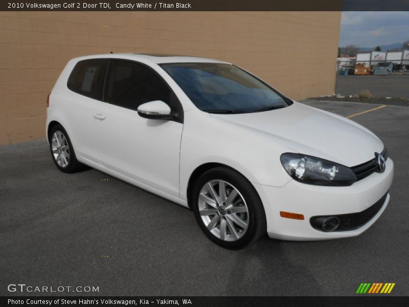 Candy White / Titan Black 2010 Volkswagen Golf 2 Door TDI