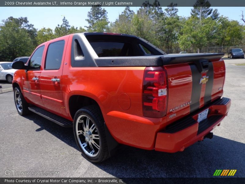 Inferno Orange Metallic / Light Cashmere 2009 Chevrolet Avalanche LT
