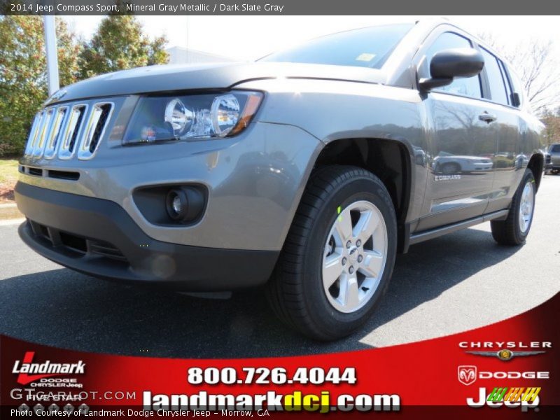 Mineral Gray Metallic / Dark Slate Gray 2014 Jeep Compass Sport