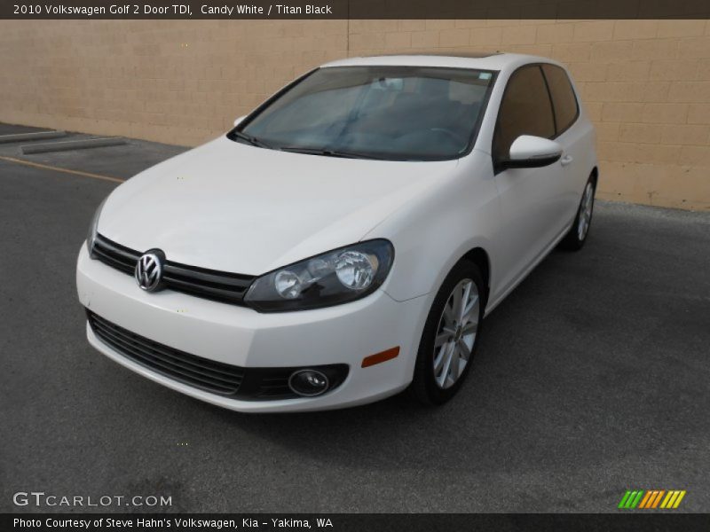 Candy White / Titan Black 2010 Volkswagen Golf 2 Door TDI