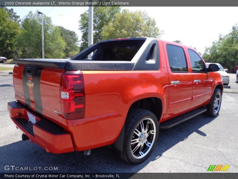 Inferno Orange Metallic / Light Cashmere 2009 Chevrolet Avalanche LT