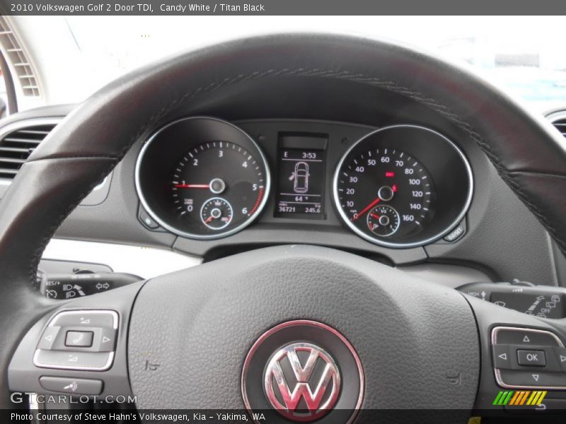 Candy White / Titan Black 2010 Volkswagen Golf 2 Door TDI