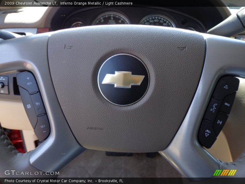 Inferno Orange Metallic / Light Cashmere 2009 Chevrolet Avalanche LT
