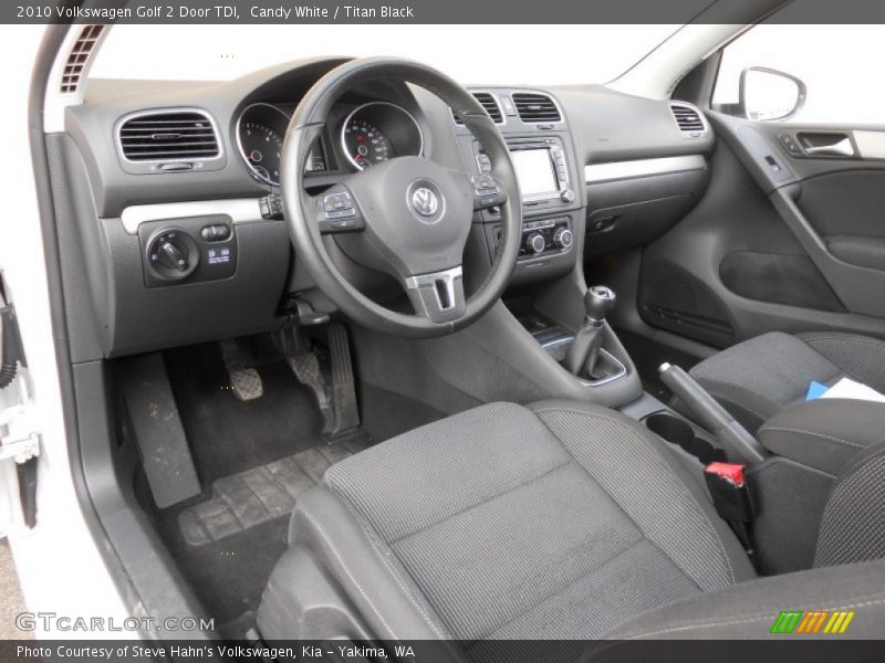  2010 Golf 2 Door TDI Titan Black Interior
