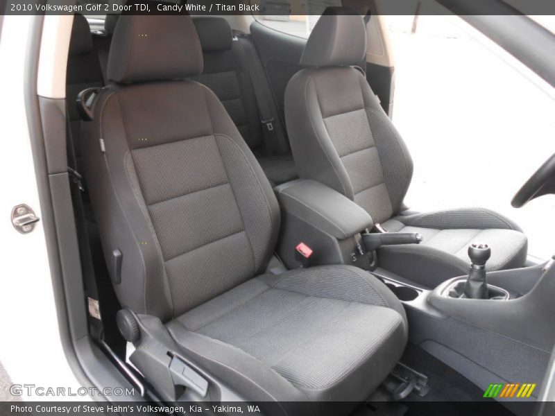 Front Seat of 2010 Golf 2 Door TDI