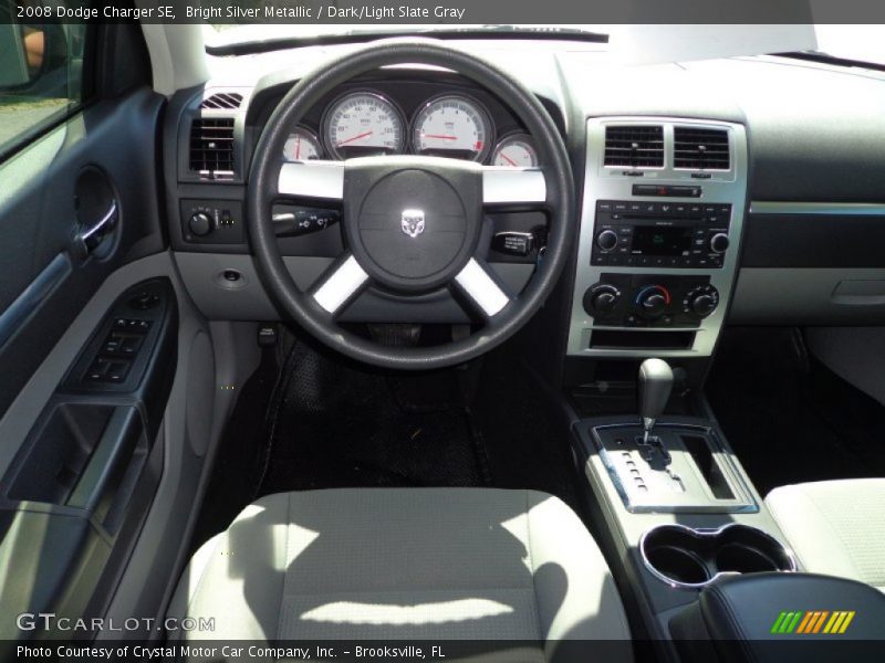 Bright Silver Metallic / Dark/Light Slate Gray 2008 Dodge Charger SE