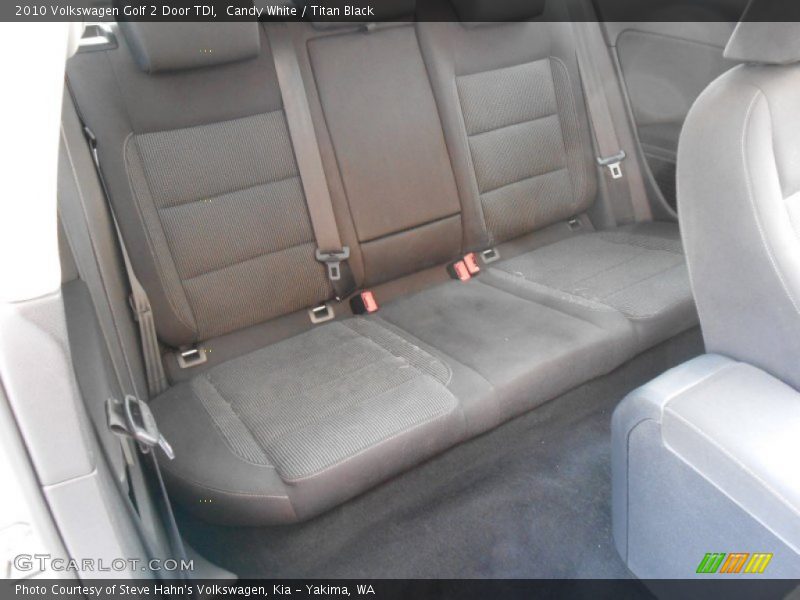 Rear Seat of 2010 Golf 2 Door TDI