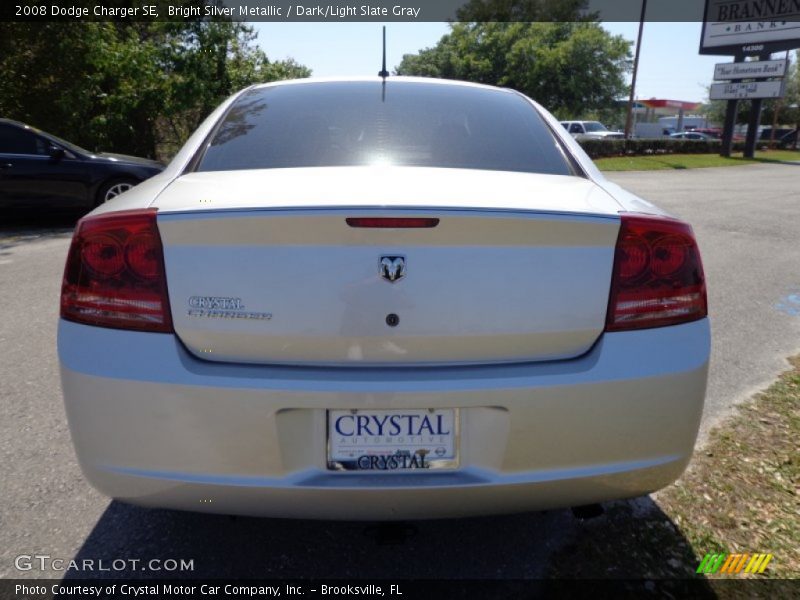 Bright Silver Metallic / Dark/Light Slate Gray 2008 Dodge Charger SE