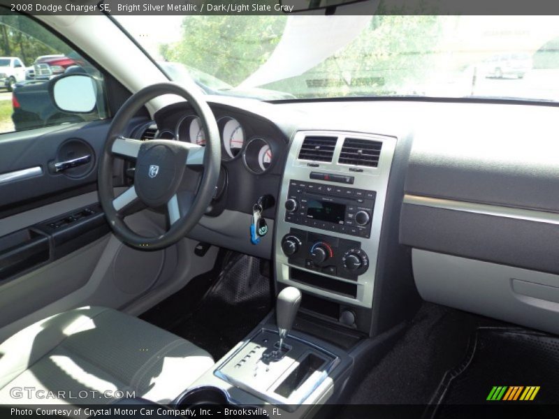 Bright Silver Metallic / Dark/Light Slate Gray 2008 Dodge Charger SE