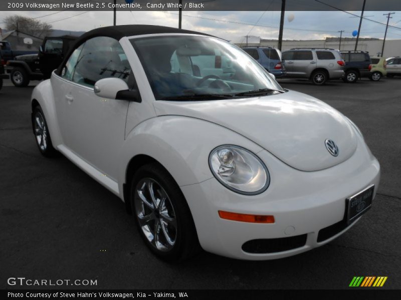 Candy White / Black 2009 Volkswagen New Beetle 2.5 Convertible