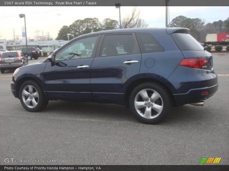 Royal Blue Pearl / Taupe 2007 Acura RDX Technology
