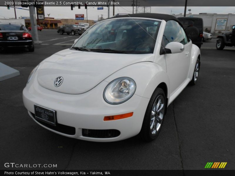 Candy White / Black 2009 Volkswagen New Beetle 2.5 Convertible