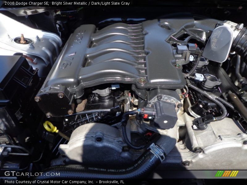 Bright Silver Metallic / Dark/Light Slate Gray 2008 Dodge Charger SE
