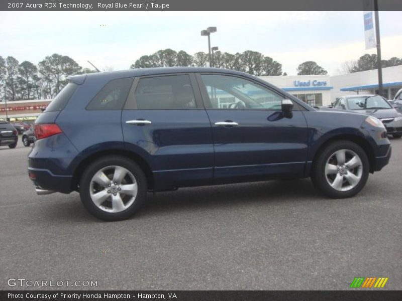 Royal Blue Pearl / Taupe 2007 Acura RDX Technology