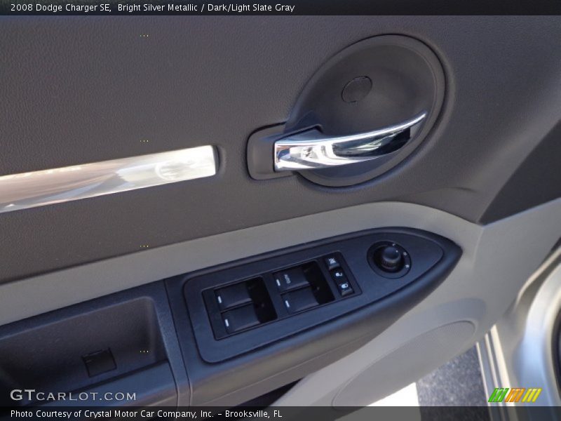 Bright Silver Metallic / Dark/Light Slate Gray 2008 Dodge Charger SE