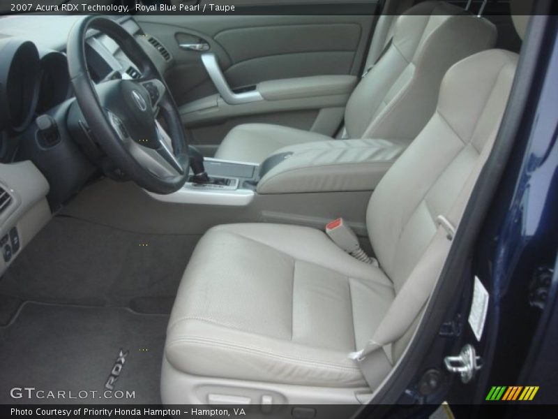 Royal Blue Pearl / Taupe 2007 Acura RDX Technology