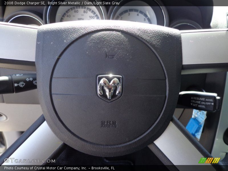 Bright Silver Metallic / Dark/Light Slate Gray 2008 Dodge Charger SE