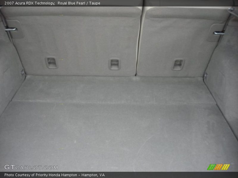 Royal Blue Pearl / Taupe 2007 Acura RDX Technology