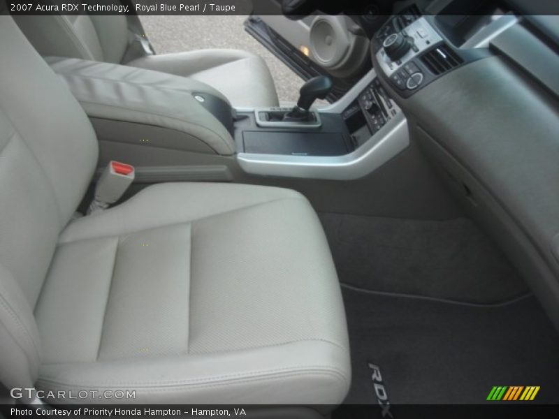 Royal Blue Pearl / Taupe 2007 Acura RDX Technology