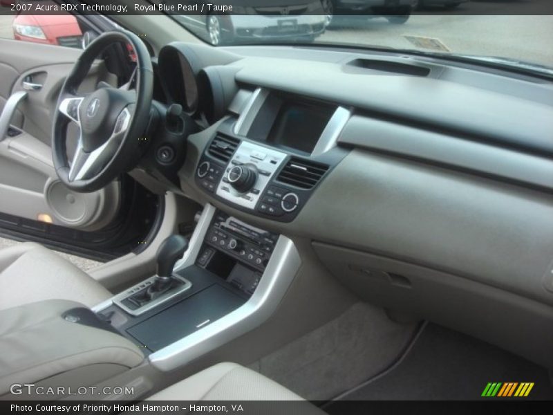 Royal Blue Pearl / Taupe 2007 Acura RDX Technology