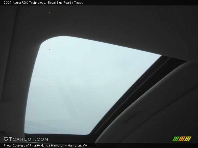 Royal Blue Pearl / Taupe 2007 Acura RDX Technology