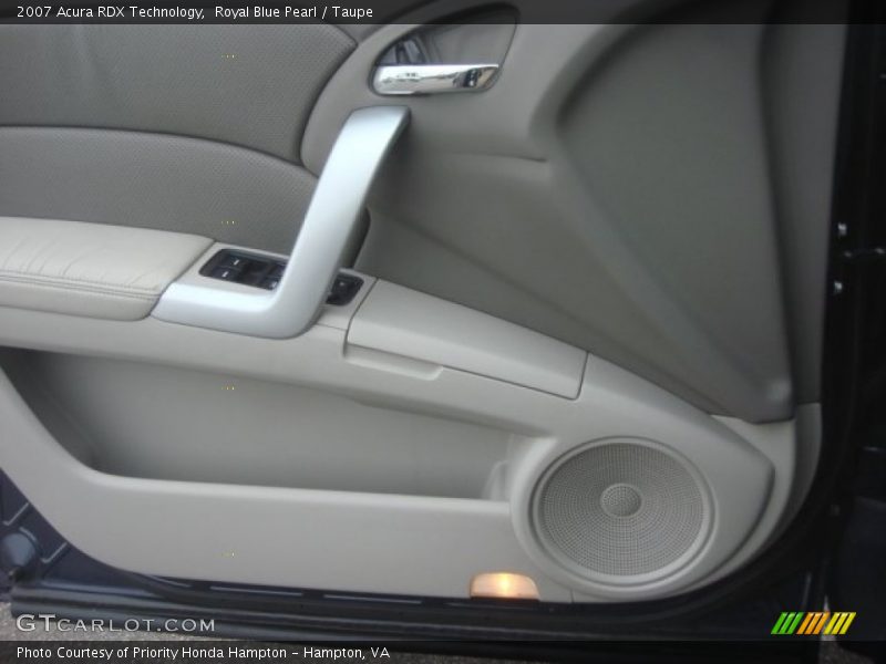 Royal Blue Pearl / Taupe 2007 Acura RDX Technology