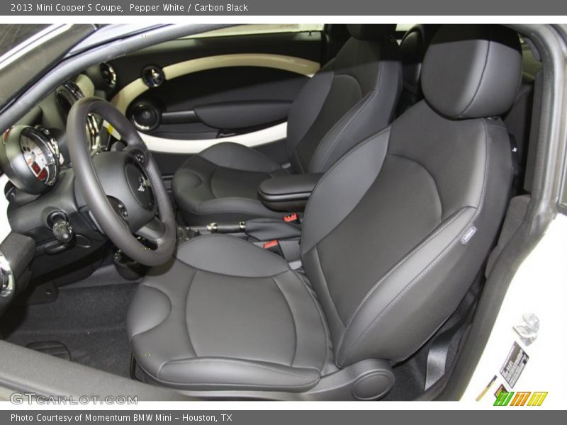 Pepper White / Carbon Black 2013 Mini Cooper S Coupe