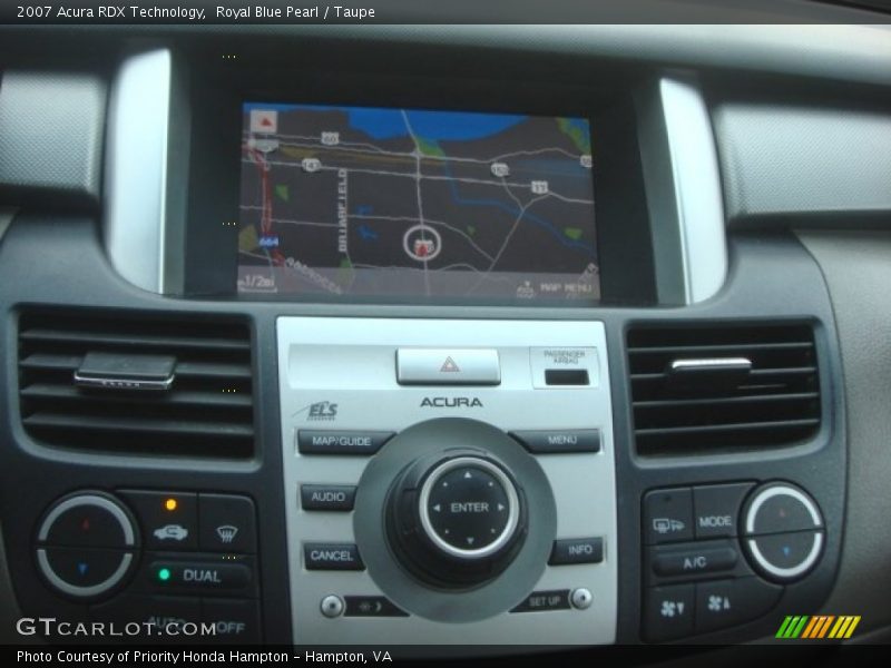 Royal Blue Pearl / Taupe 2007 Acura RDX Technology