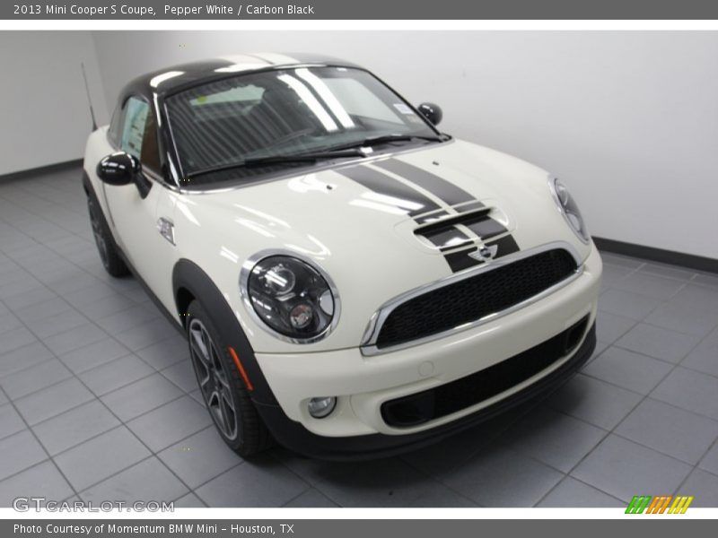 Pepper White / Carbon Black 2013 Mini Cooper S Coupe